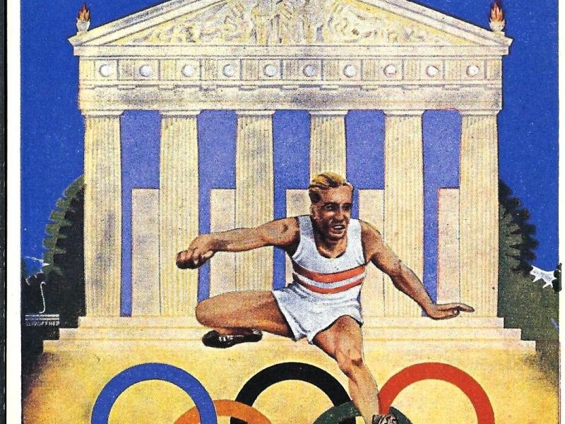Plakat for de olympiske lege i Berlin i 1936