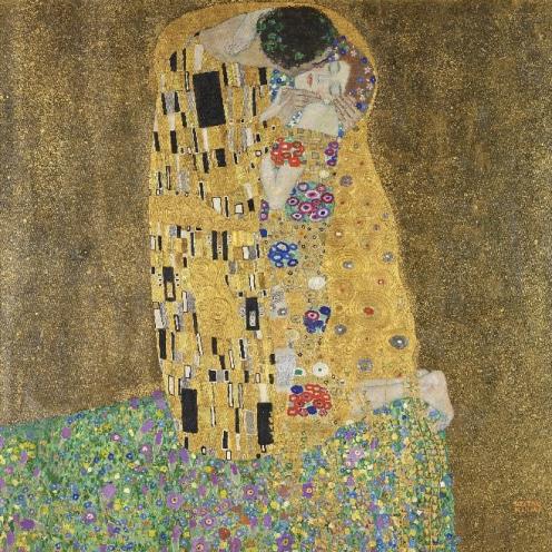 Gustav Klimt, Kysset. 1909