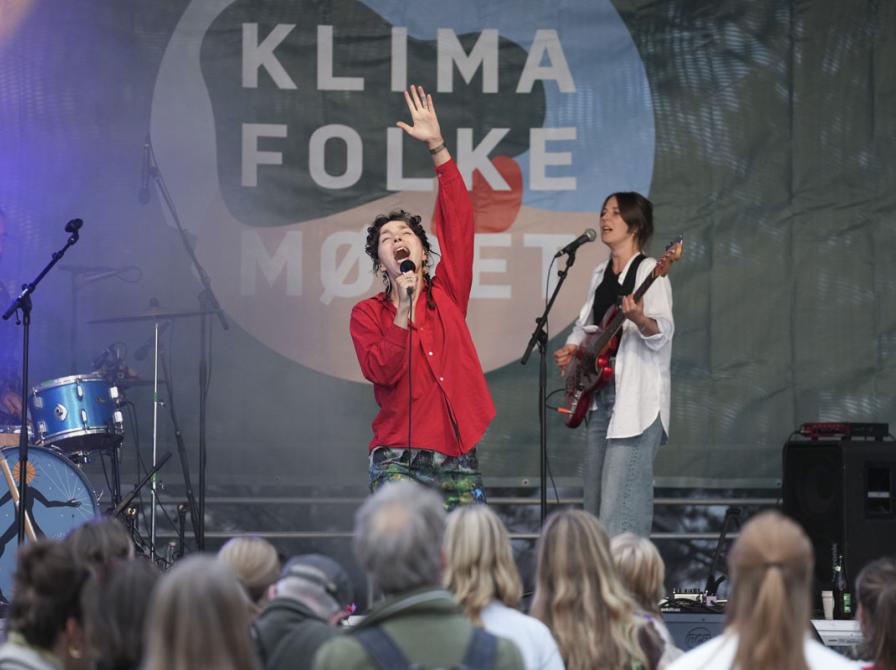 Lucky Lo på Klimafolkemødet. Foto: Claus Fisker